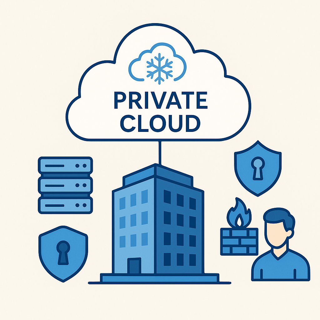 Ilustrasi Private Cloud Ice Cloud